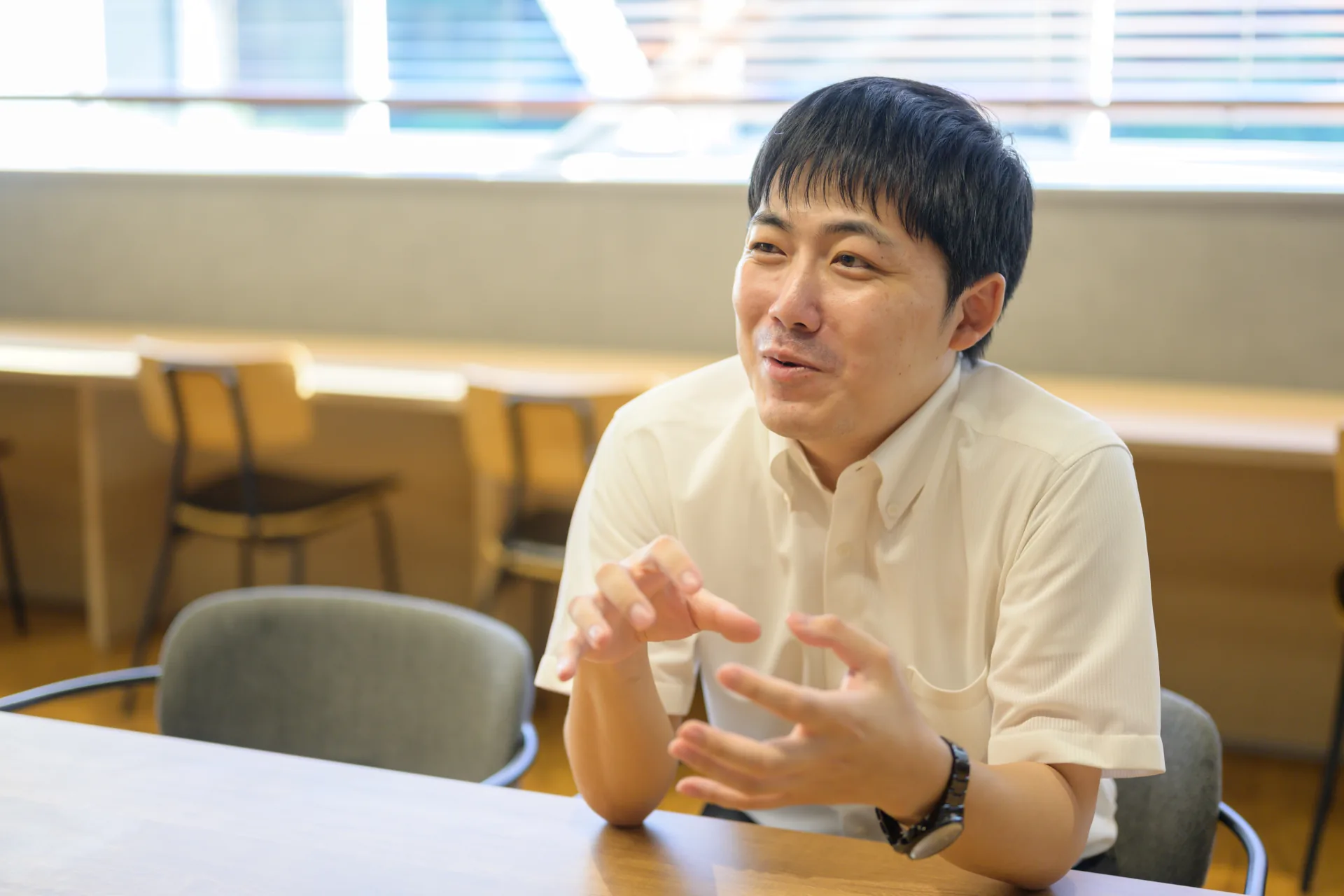 片川さんの仕事風景